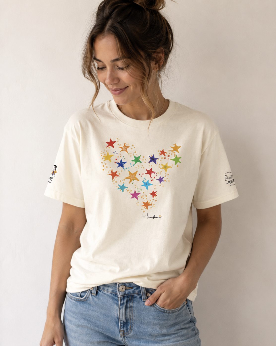 Stibůrkovo Bakery star-heart graphic T-shirt
