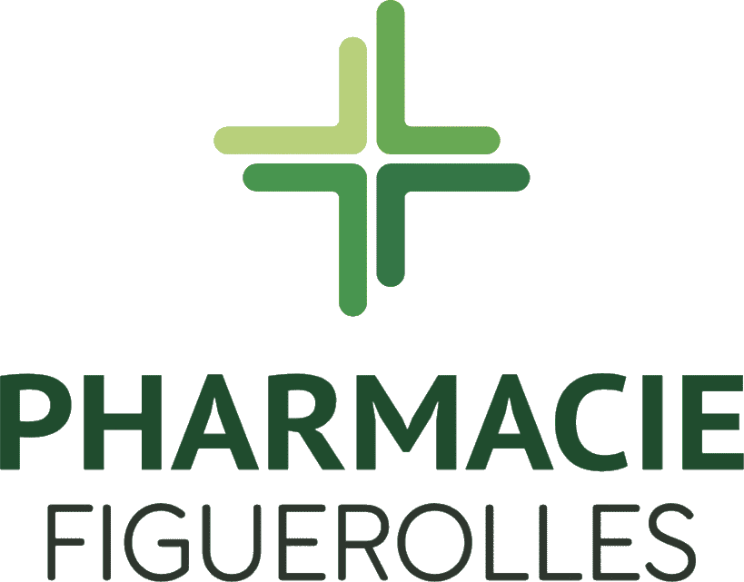 Pharmacie Figuerolles pharmacy logo design