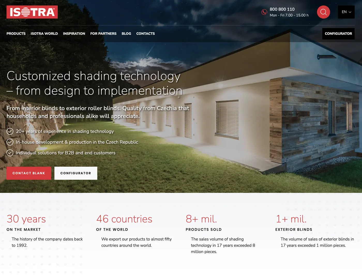 ISOTRA project screenshot — strategic consulting in design and innovation